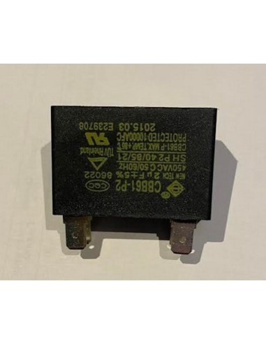 Condensateur Ventilateur 2µF pour Pompes à Chaleur Easy Temp ECP06 Hayward
