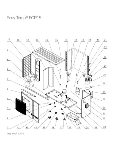 Capillaire pour Pompes à Chaleur Easy Temp ECP15 Hayward