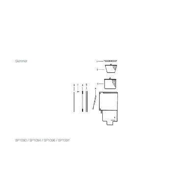 Couvercle pour Pièce à Sceller Skimmer SP1094 Hayward