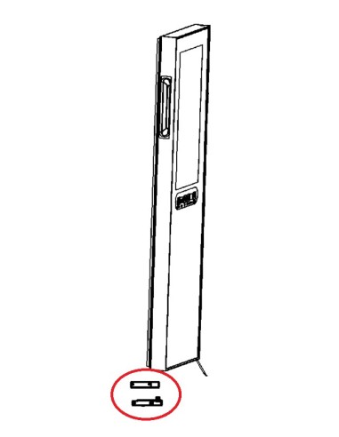 Charnière x1 Inférieure pour Cave à Vin JC 400800/BPA Krups