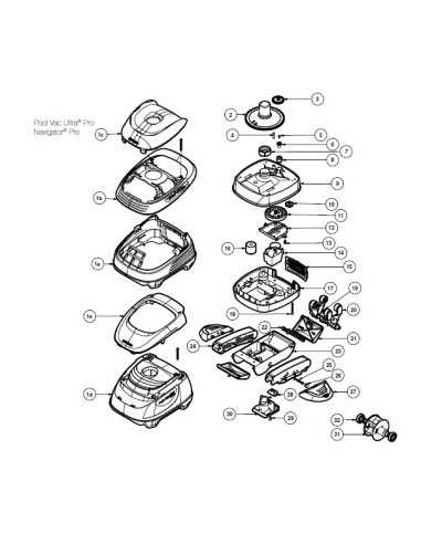 Capot pour Robot Navigator Pro Hayward