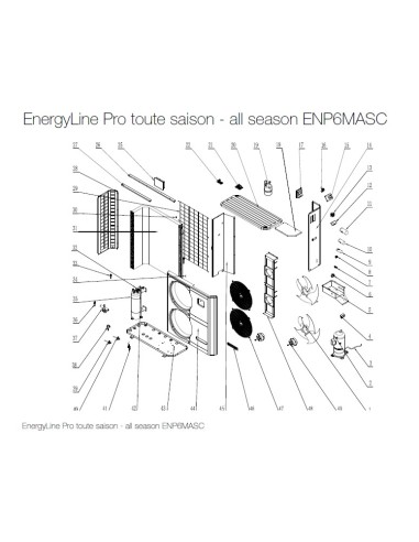 Couverture D'hivernage pour Pompes à Chaleur EnergyLine Pro Toute Saison ENP6MASC Hayward