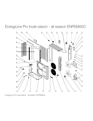 Bouchon de Vidange ENP-CPAC pour Pompes à Chaleur EnergyLine Pro Toute Saison ENP6MASC Hayward