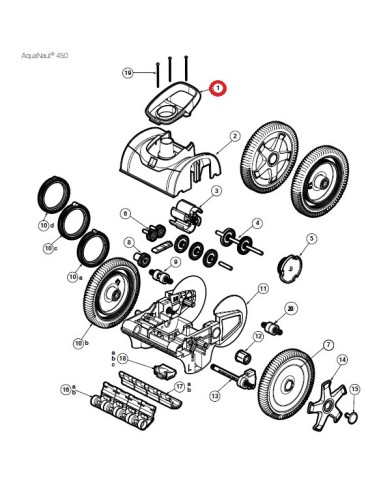 Poignée pour Robot AquaNaut 450 Hayward
