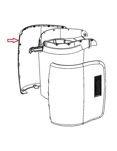 Flasque Gauche pour Tireuse à Bière Beertender Krups