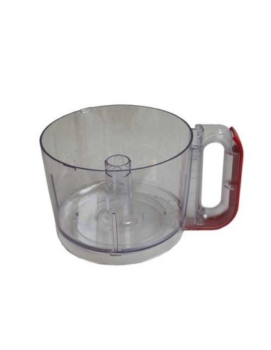 Bol en Plastique avec Poignée Rouge pour Robot Masterchef 8000 Moulinex
