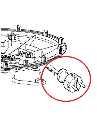 Cordon pour Appareils à Raclette Moulinex / Tefal