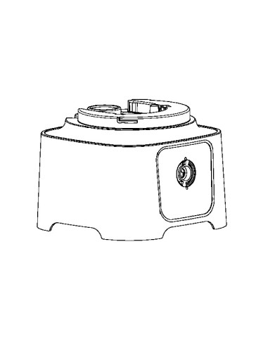 Demi-Boitier Supérieur Blanc pour Robot Multifonction Double Force Compact Moulinex