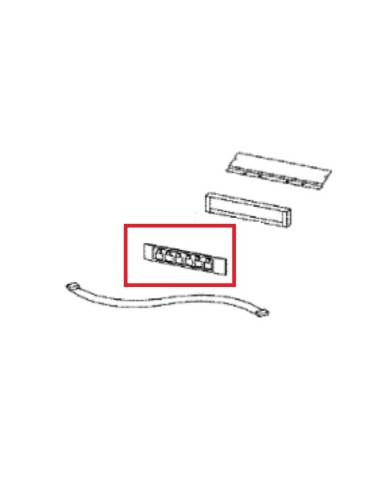Enjoliveur Bandeau pour Hotte DHG577XP11 De Dietrich