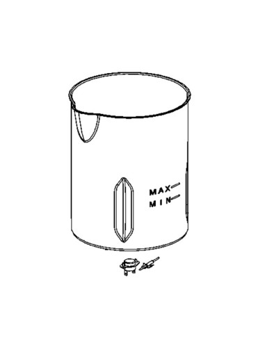 Bol + Résistance + Thermostat pour Blender Chauffant My Daily Soup Moulinex