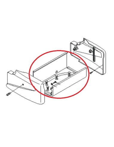 Fond Boîtier de Rangement pour Table à Repasser RI730A Astoria