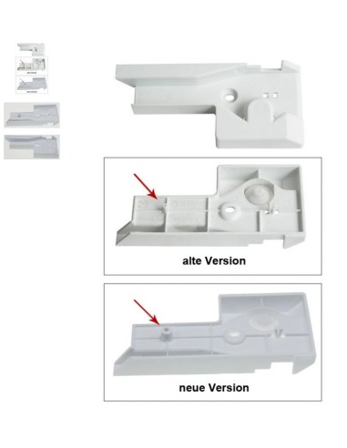 Guide Rail Assemblé Droit Bac Légumes pour...