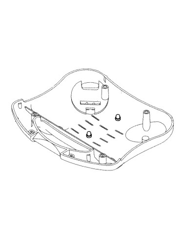 Couvercle Inférieur pour Croque-Monsieur Croc'Time Type 6030 SM50112 Tefal
