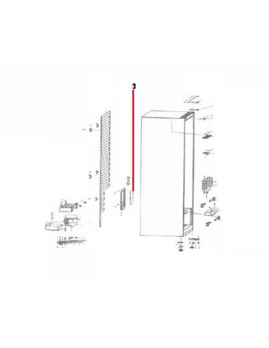 Platine de Commande pour Réfrigérateur THLR360WH Thomson