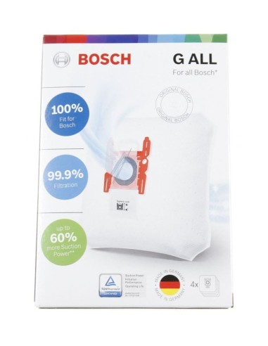 Lot de 4 Sacs Aspirateur Type G ALL pour Aspirateur Maxx'x BGL45200/03 Bosch