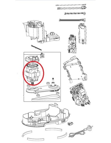 Moteur Complet pour Robots Multifonctions Moulinex