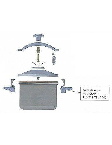 Anse de Cuve pour Autocuiseur Sitraclassic Sitram