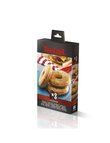 Coffret de Plaque à Bagels avec Livre de Recettes pour Croque-Monsieur Tefal