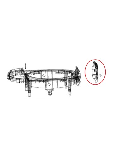 Articulation du Couvercle pour Robot Cuiseur QC330 Siméo