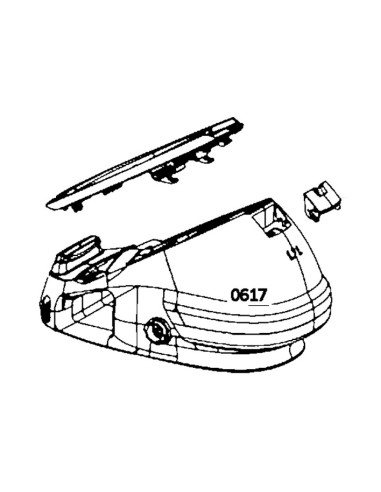 Boitier avec Réservoir pour Générateur Vapeur Centrale Express GV7467 Calor