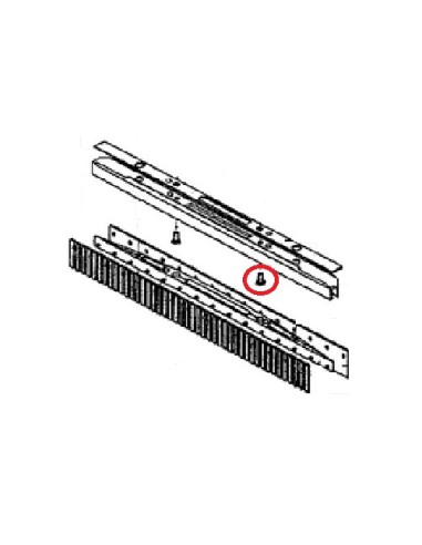 Vis M 5 X 16 mm en Inox pour Autolaveuse CA 340 Nilfisk