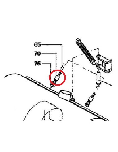 Gicleur pour Autolaveuse CA 340 Nilfisk