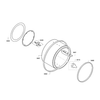 Joint Feutre de Tambour pour Sèche Linge WTV74380FF Bosch