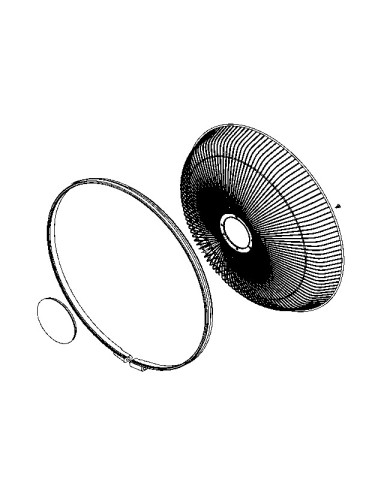 Grille Avant pour Ventilateur Turbo Silence Rowenta