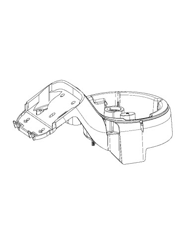 Demi Boitier Supérieur Blanc pour Robots Moulinex / Tefal