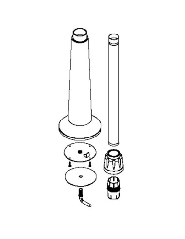 Support + Tube pour Ventilateur Turbo Silence...