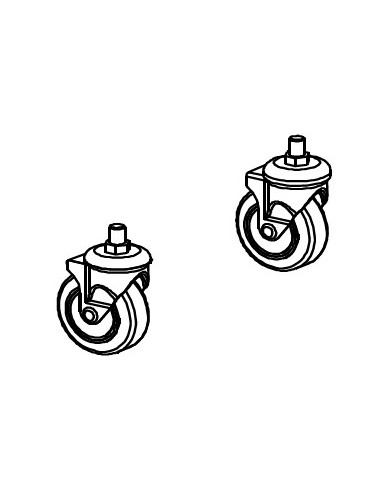 Lot de 2 Roues pour Barbecue Master 3 Series Classic Campingaz