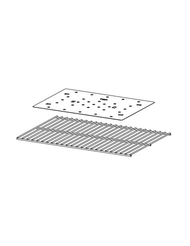 Grille en Pierres de Lave + Diffuseur de Chaleur pour Barbecue Xpert200 Plus Vario Campingaz