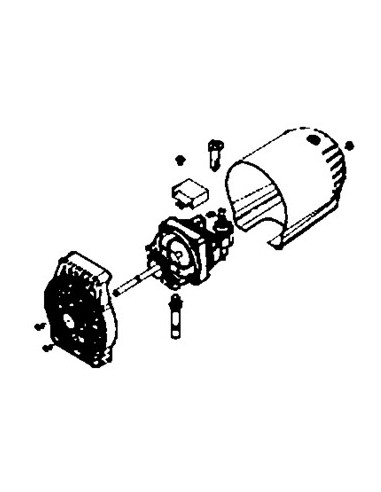 Moteur Complet pour Ventilateur Anti-Moustique Rowenta 