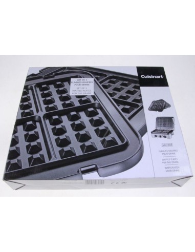 Jeu de 2 Plaques Gaufres Recto/Verso pour Grill Multifonction GR40E Cuisinart