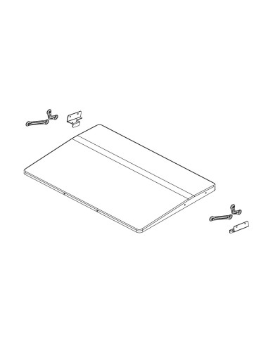Couvercle avec Poignée + Biellettes et Supports pour Master Plancha Campingaz