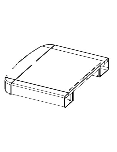 Etagère Gauche Lisse Gris Foncé pour Barbecue Campingaz