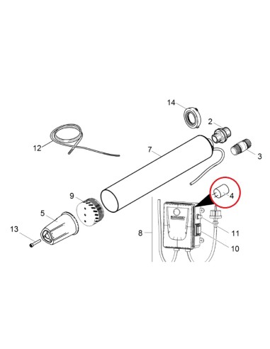 Condensateur 16µF pour Pompe Immergée BP4 Deep Well Kärcher