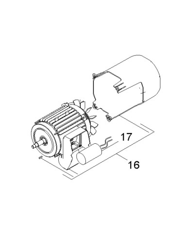 Moteur Complet pour Pompe BBP3000/42 Kärcher
