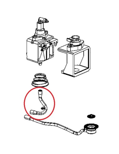 Tuyau Débimètre de Pompe pour Expresso Nespresso Expert Krups