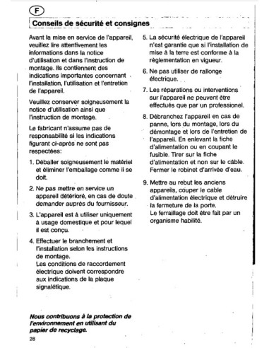 Notice de Fonctionnement Lave-Vaisselle SN54904EU/08 Siemens