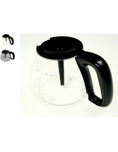 Verseuse Noir en Verre pour Cafetière Philips