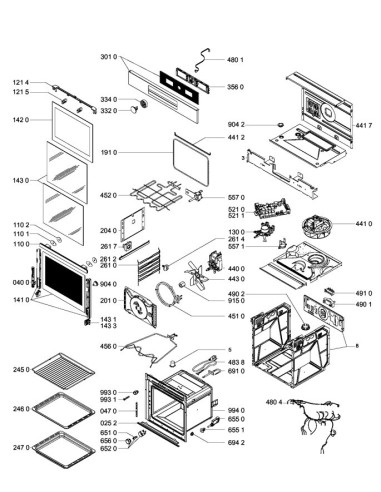Vitre Intérieur pour Four Hotpoint Whirlpool
