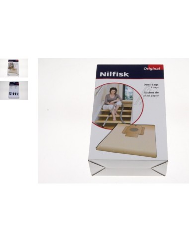 Lot de 3 Sacs Papiers pour Aspirateur Centralisé CV30IRRC Nilfisk