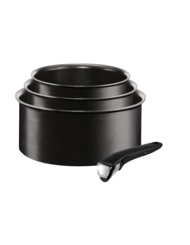 Set de 3 Casseroles 16/18/20cm +1 Poignée Amovible Ingenio Expertise Noir Tefal