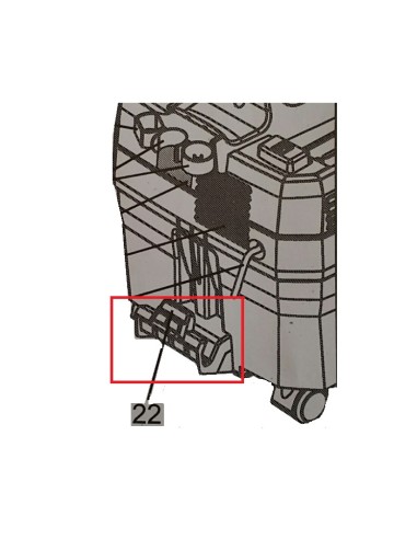 Support Buse de Sol pour Aspirateur Pront 400 Kärcher