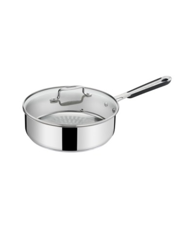 Sauteuse 24cm +Couvercle en Verre Pro Inox Induction Tefal 