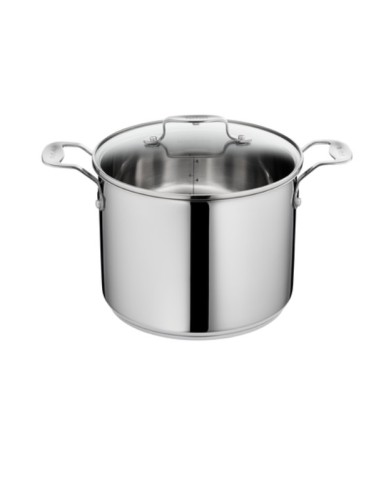 Marmitte 22cm/6L +Couvercle en Verre Pro Inox Induction Tefal