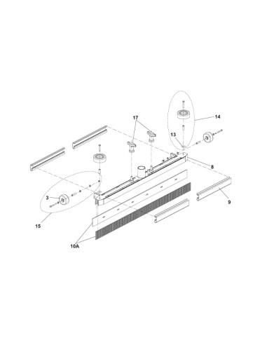 Embouchure Droite Complète pour Autolaveuse Nilfisk