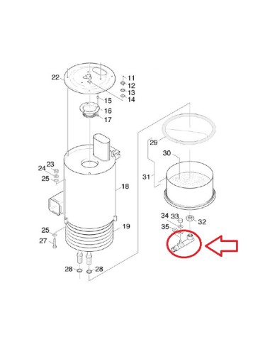 Noeud pour Nettoyeur Haute Pression HDS 500 C Kärcher