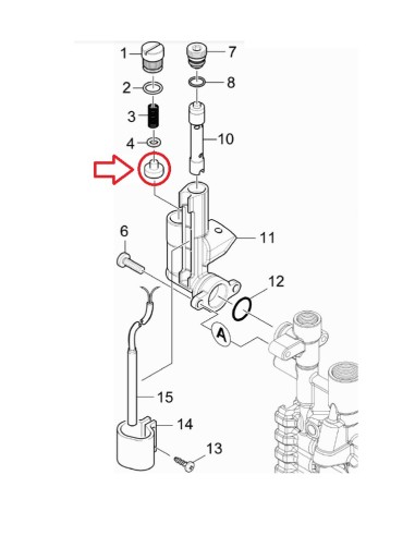 Tête de Soupape pour Nettoyeur Haute Pression HDS5/15U Kärcher